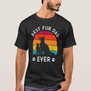 Camiseta Melhor Pai De Pele Alguma Vez Vintage, Trô Cão E P