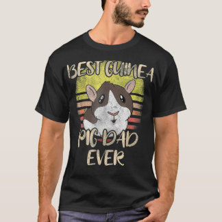 Camiseta Melhor Pai De Porcos Da Guiné Alguma Vez Vintage R