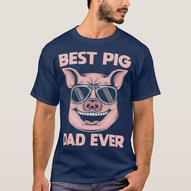 Camiseta Melhor Pai De Porcos Nunca (Frente)