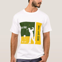Camiseta melhor pai de presente de golfe engraçado para o d