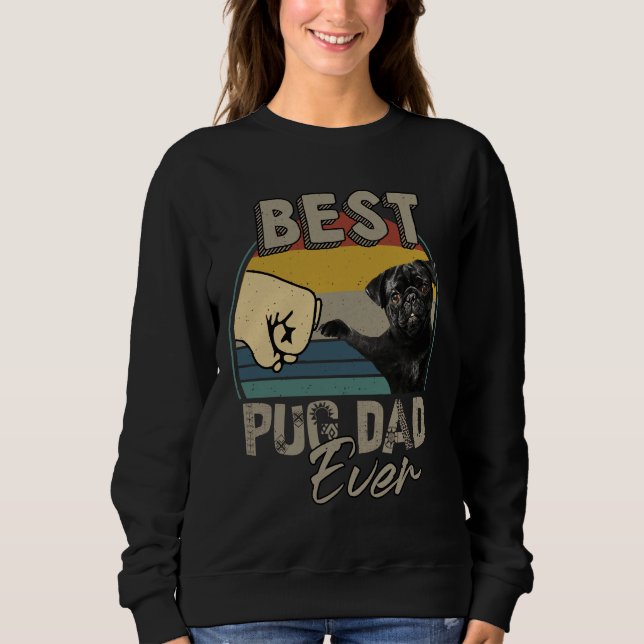 Camiseta Melhor Pai De Pug Alguma Vez Essencial Para A Cami (Frente)