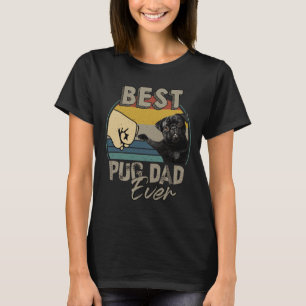 Camiseta Melhor Pai De Pug Alguma Vez Essencial Para A Cami