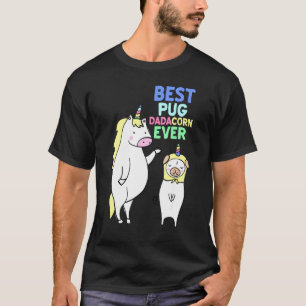 Camiseta Melhor Pai de Pug Nunca Dadacorn Natal 1