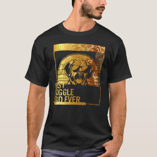 Camiseta Melhor Pai de Puggle de Todos os Tempos pai de cac