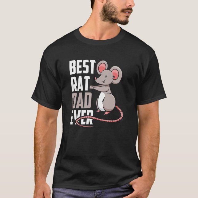 Camiseta Melhor Pai De Rato Nunca Ratos Animais Cujos Ratos (Frente)