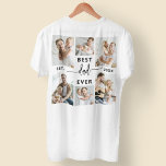 Camiseta Melhor Pai de sempre - Colagem de fotos do Dia de<br><div class="desc">Mostre ao seu pai o quanto ele significa para você com a Camisa de Foto do Dia de os pais "Melhor Pai Nunca". Este presente exclusivo e sincero apresenta uma colagem personalizada de fotos, permitindo destacar suas memórias e momentos favoritos compartilhados com seu pai. Centrada em torno da declaração ousada...</div>