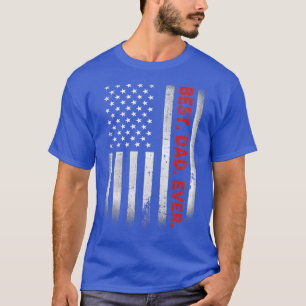 Camiseta Melhor Pai De Sempre Com Presente De Bandeira Amer