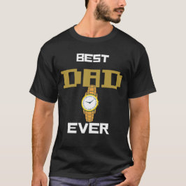 Camiseta Melhor Pai de sempre - Elegante Monitorização Pers