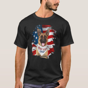 Camiseta Melhor Pai de Shepher Dog Cute dos Estados Unidos 