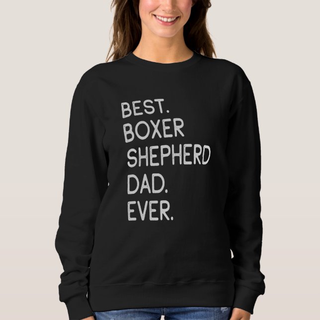 Camiseta Melhor Pai de Shepherd Boxer da Mens Nunca (Frente)