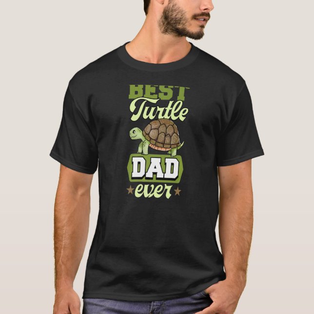 Camiseta Melhor Pai De Tartaruga Alguma Vez Engraçado (Frente)