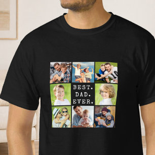 Camiseta MELHOR PAI DE TODOS 8 Colagem de Fotos