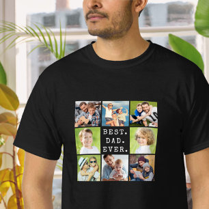 Camiseta MELHOR PAI DE TODOS 8 Colagem de Fotos