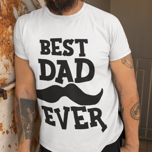 CAMISETA MELHOR PAI DE TODOS OS MOMENTOS MUSTACHE DIA D