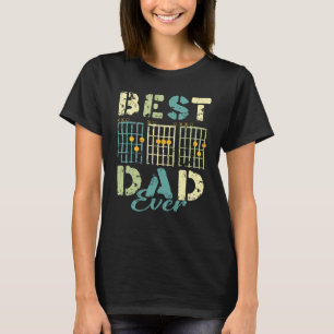 Camiseta Melhor Pai de Todos os Tempos Acordes de Guitarra 