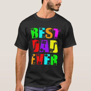 Camiseta Melhor Pai de Todos os Tempos Autismo Pai Papai Co