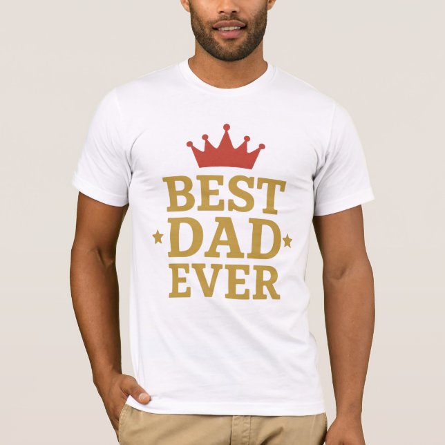 Camiseta Melhor Pai de Todos os Tempos | Design Clássico de (Frente)