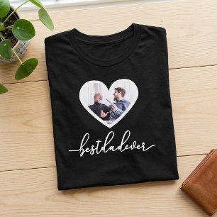 Camiseta Melhor Pai de Todos os Tempos Script Branco Foto P