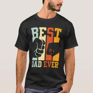 Camiseta Melhor Pai de Todos os Tempos Toque de Punho Pai F