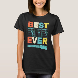 Camiseta Melhor Pai de Todos P A I Acorde Pai Guitarrista P