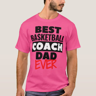 Camiseta Melhor Pai de treinador de basquetebol