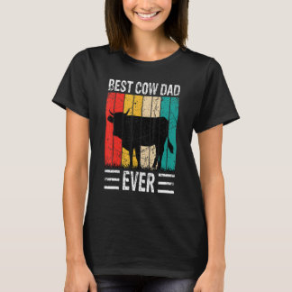 Camiseta Melhor Pai de Vaca de Todos os Tempos Fazenda de V