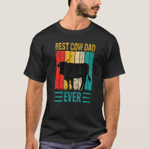 Camiseta Melhor Pai de Vaca de Todos os Tempos Fazenda de V