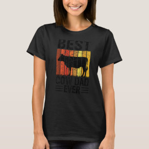 Camiseta Melhor Pai de Vaca de Todos os Tempos Fazenda de V