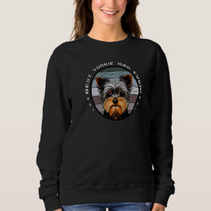 Camiseta Melhor Pai de Yorkie de Todos os Tempos    Vintage