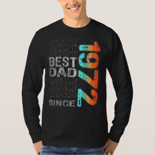 Camiseta Melhor Pai Desde 1972 Para O Melhor Pai Do Mundo