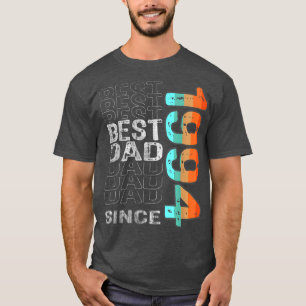 Camiseta Melhor Pai desde 1994 para o melhor pai do mundo