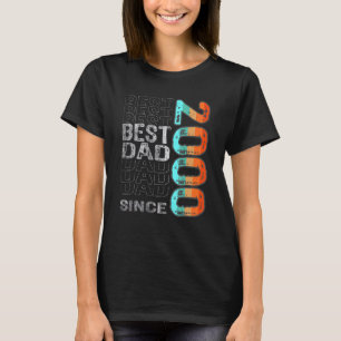 Camiseta Melhor Pai Desde 2000 Para O Melhor Pai Do Mundo