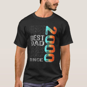 Camiseta Melhor Pai Desde 2000 Para O Melhor Pai Do Mundo