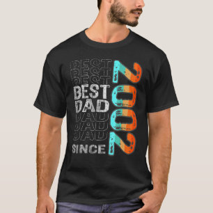 Camiseta Melhor Pai Desde 2002 Para O Melhor Pai Do Mundo
