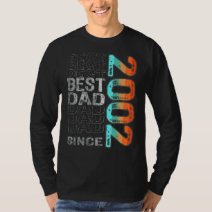 Camiseta Melhor Pai Desde 2002 Para O Melhor Pai Do Mundo
