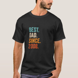 Camiseta Melhor Pai desde 2008 15 anos de paternidade