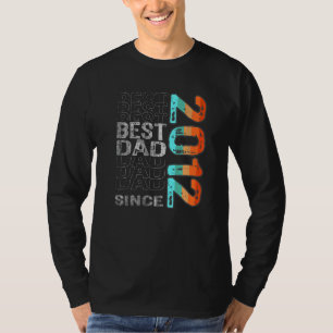 Camiseta Melhor Pai Desde 2012 Para O Melhor Pai Do Mundo