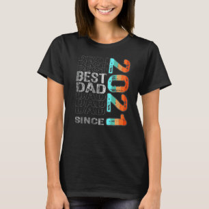 Camiseta Melhor Pai Desde 2021 Para O Melhor Pai Do Mundo