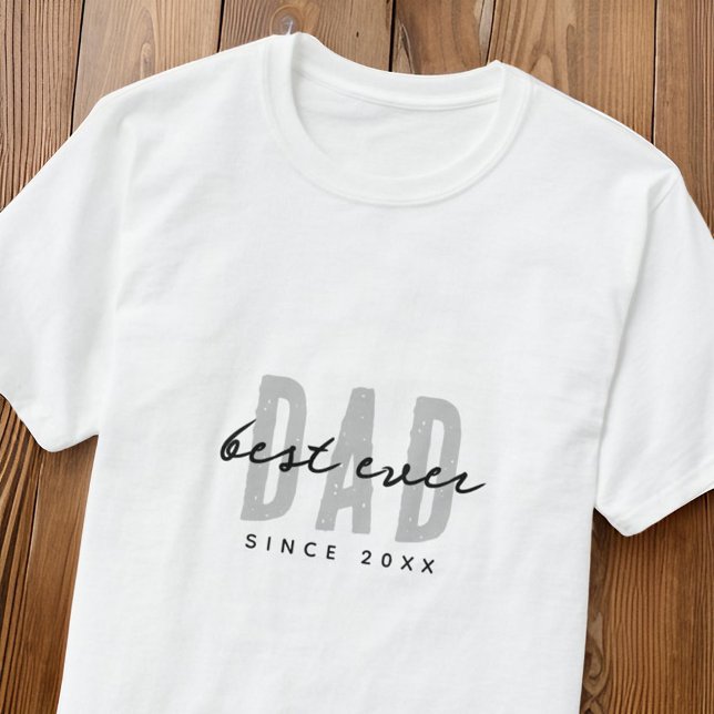 Camiseta Melhor Pai Desde 20XX O Disquete Simples Moderno (Criador carregado)