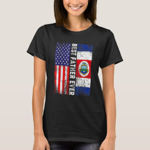 Camiseta Melhor Pai Dia de os pais Costa Rica Bandeira Amer