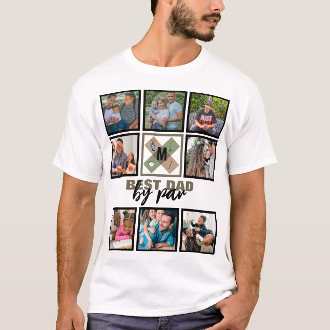 Camiseta Melhor Pai Do Dia de os pais Personalizado Por Col (Frente)