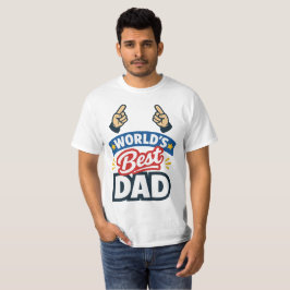 Camiseta Melhor Pai do Mundo Apontando Dedos