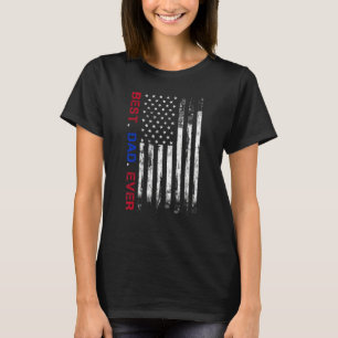 Camiseta Melhor pai do mundo, bandeira americana dos EUA pa