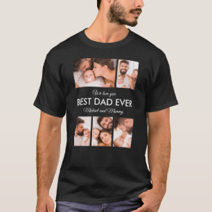 Camiseta Melhor Pai do Mundo Colagem de Fotos Dia dos Pais