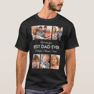 Camiseta Melhor Pai do Mundo Colagem de Fotos Dia dos Pais