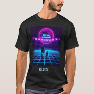 Camiseta Melhor Pai do Mundo Cyberpunk Futebol Retro