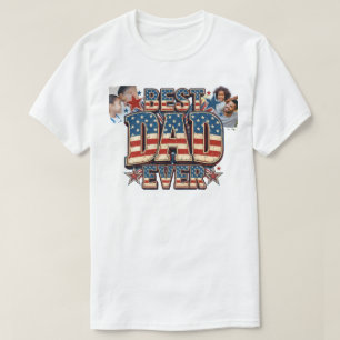 Camiseta Melhor Pai do Mundo EUA design moderno