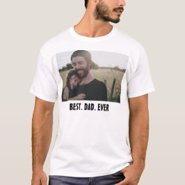 Camiseta Melhor Pai do Mundo – Foto Moderna do Dia dos Pais