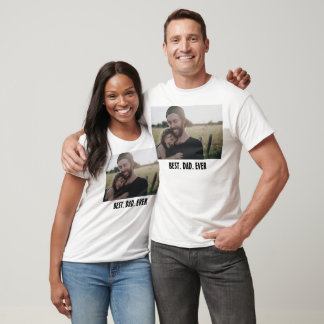 Camiseta Melhor Pai do Mundo – Foto Moderna do Dia dos Pais