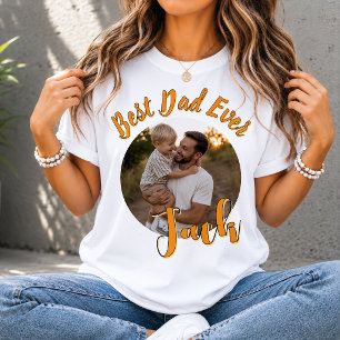 Camiseta Melhor Pai do Mundo Foto Personalizada Dia dos Pai